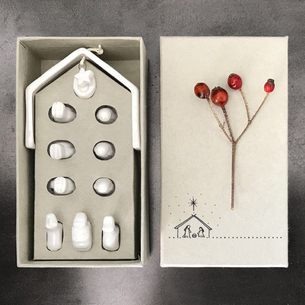 Porcelain Nativity set