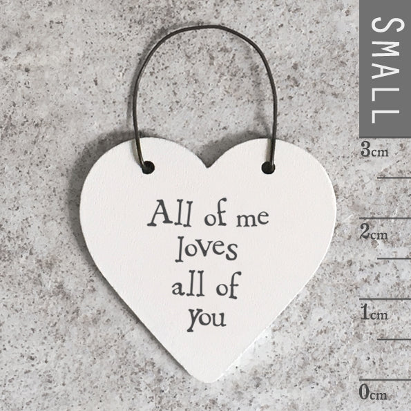 Little heart sign - All of me loves all of you