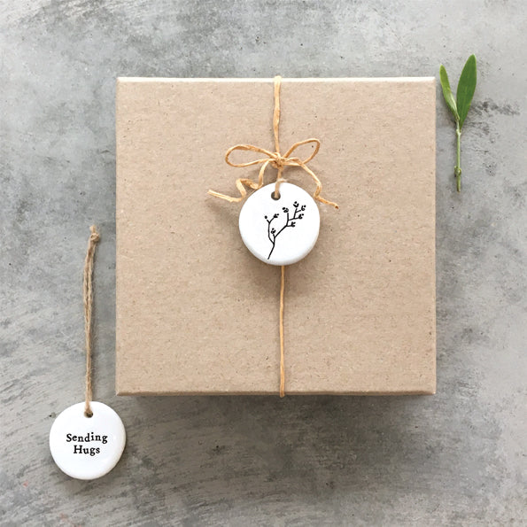 Floral hanger - Sending hugs
