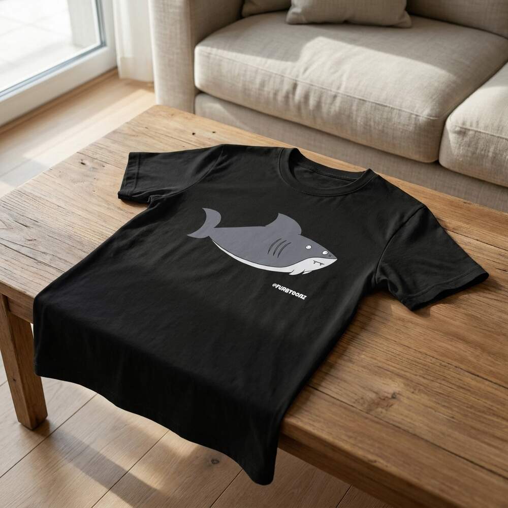 Mark the shark · T-shirt, In use, Black