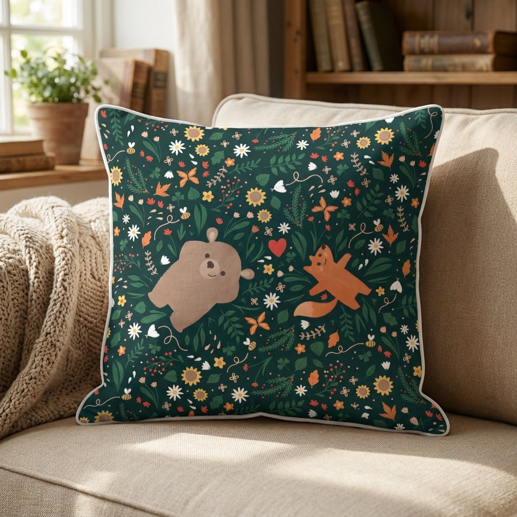 Meadow Gazers - LARGE Green · Cushion (TESTER)