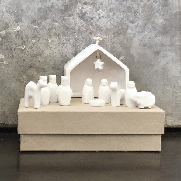Porcelain Nativity set
