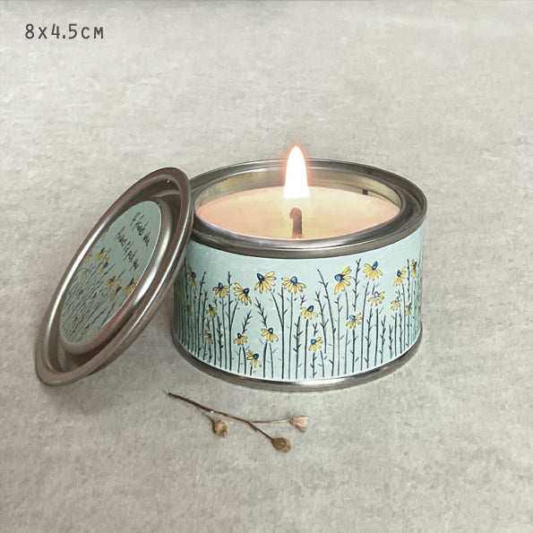 Tin candle - If friends were flowers