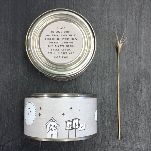 Tin candle - Those we love don't go away