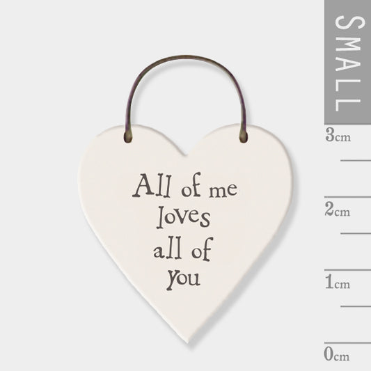 Little heart sign - All of me loves all of you