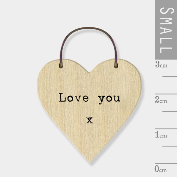 Little plywood heart - Love you