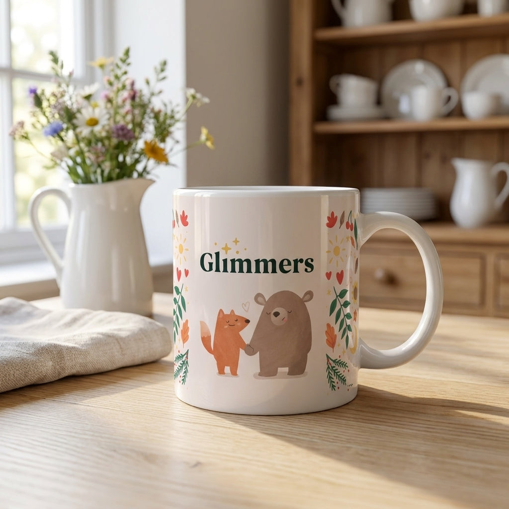 Minimal logo and Characters Transp · Mug (TEST)