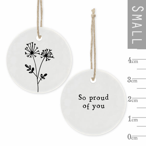Floral hanger - So proud of you