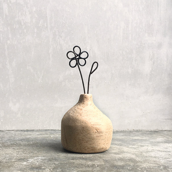 Drahtblume in Vase-Daisy