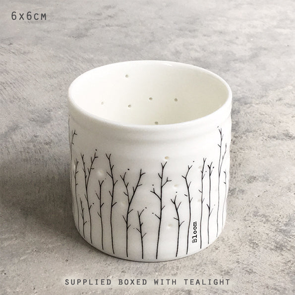 Tea light holder - Sprigs