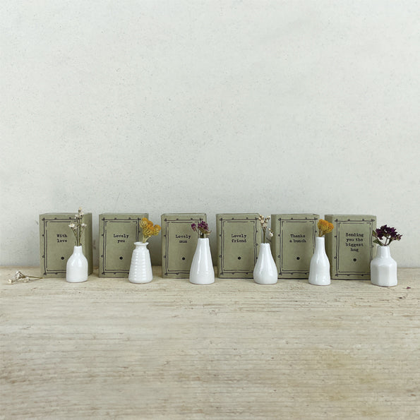 Matchbox vase - With love