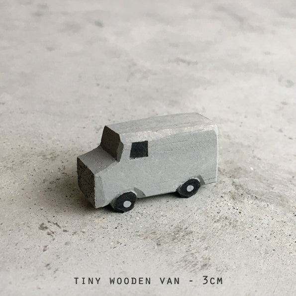 Tiny wooden van