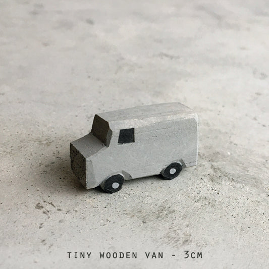 Tiny wooden van