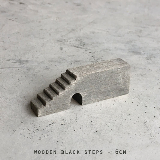 Tiny wooden steps-Black