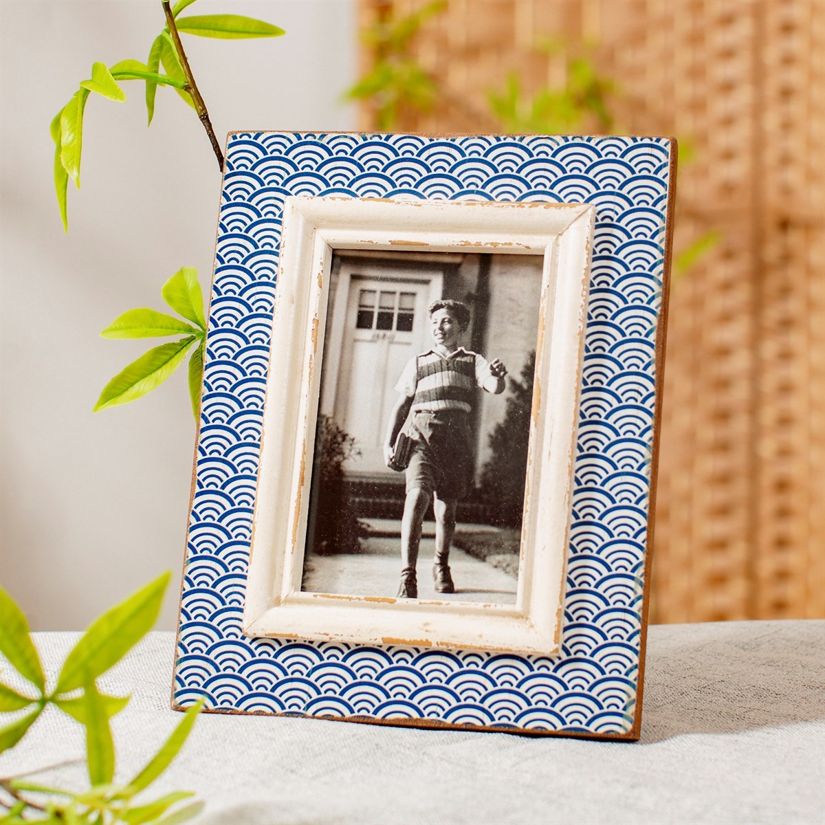 Wave Photo Frame - Blue
