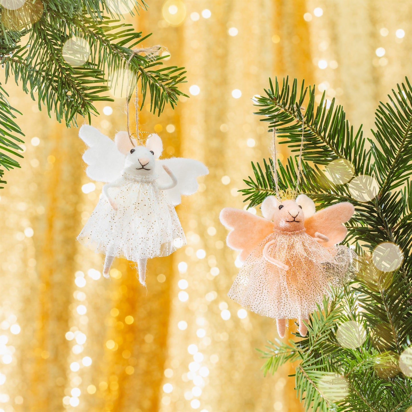 Angel Mouse Felt Hanging Decoration