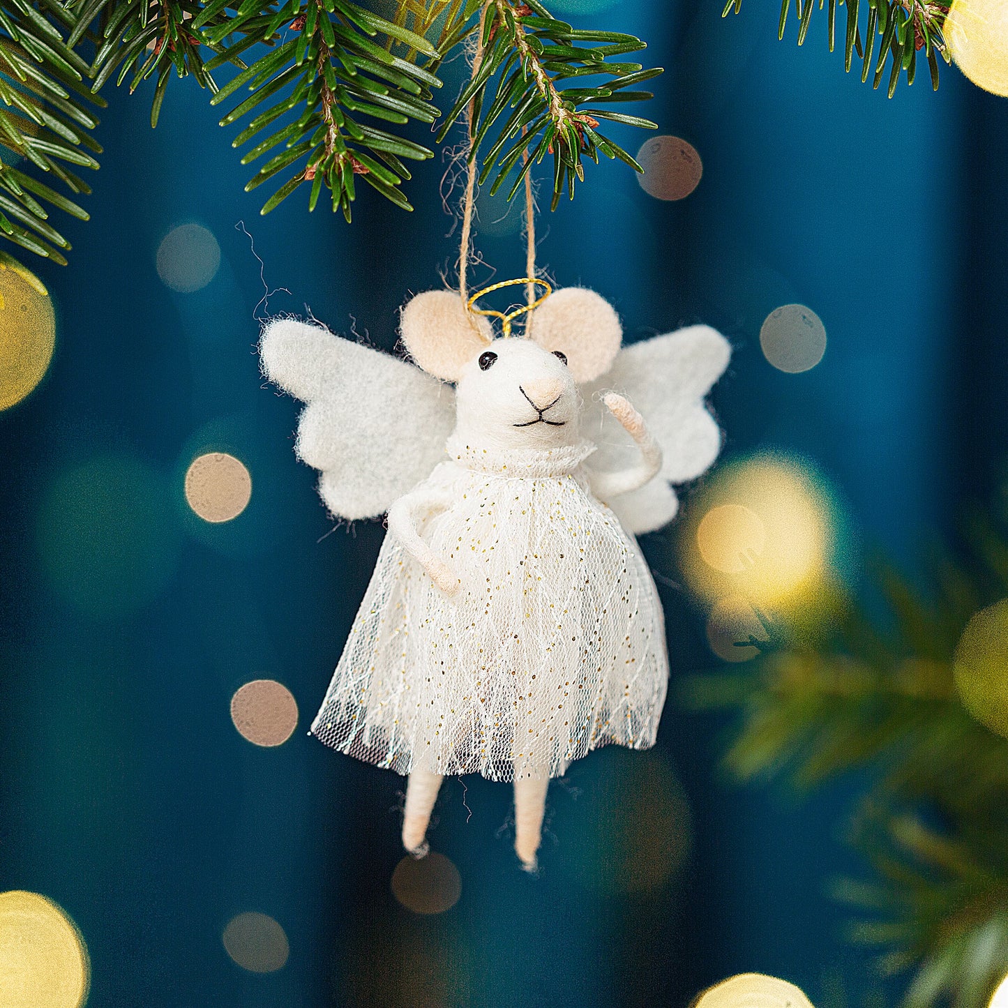 Angel Mouse Felt Hanging Decoration