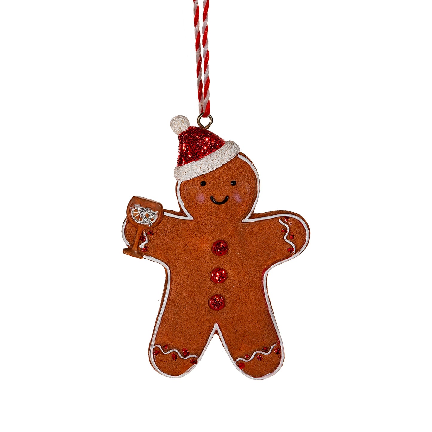 Gin-gerbread Men Hanging Decorations - Set of 3