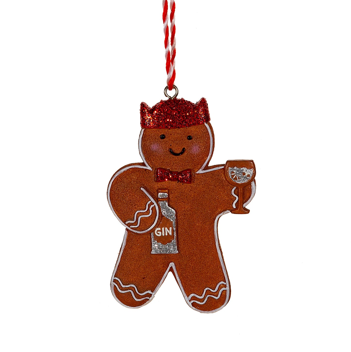 Gin-gerbread Men Hanging Decorations - Set of 3