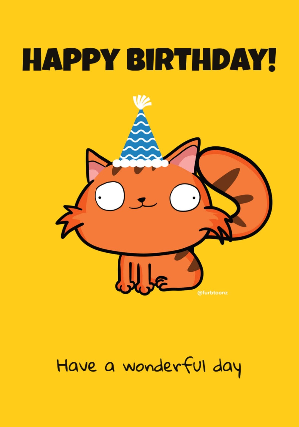 Card - Martin the Cat Birthday Card