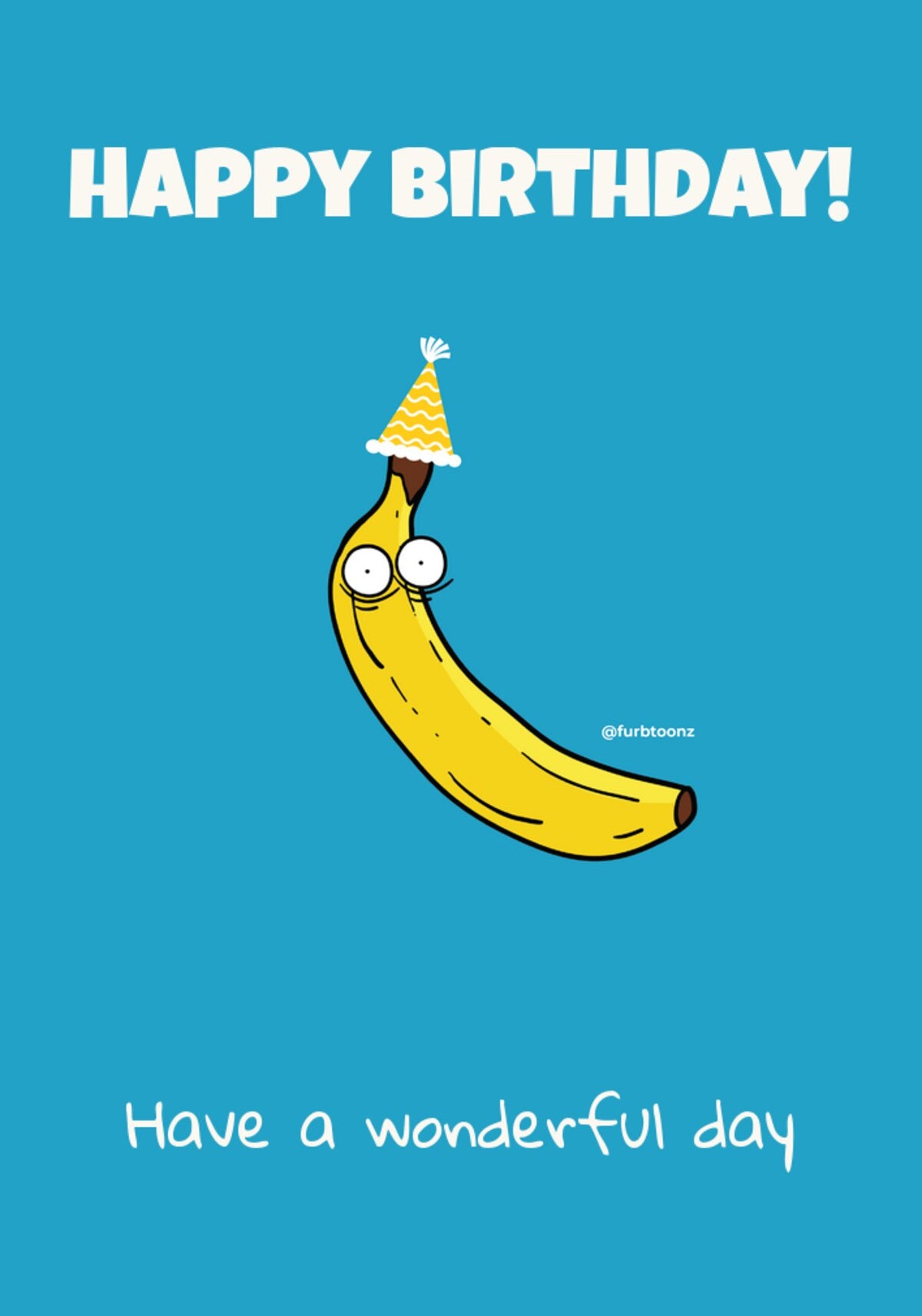 Card - Brucy the Banana Birthday Card