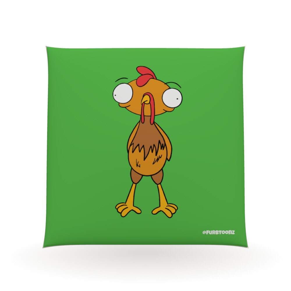 Chase the chicken Cushion, Front 2