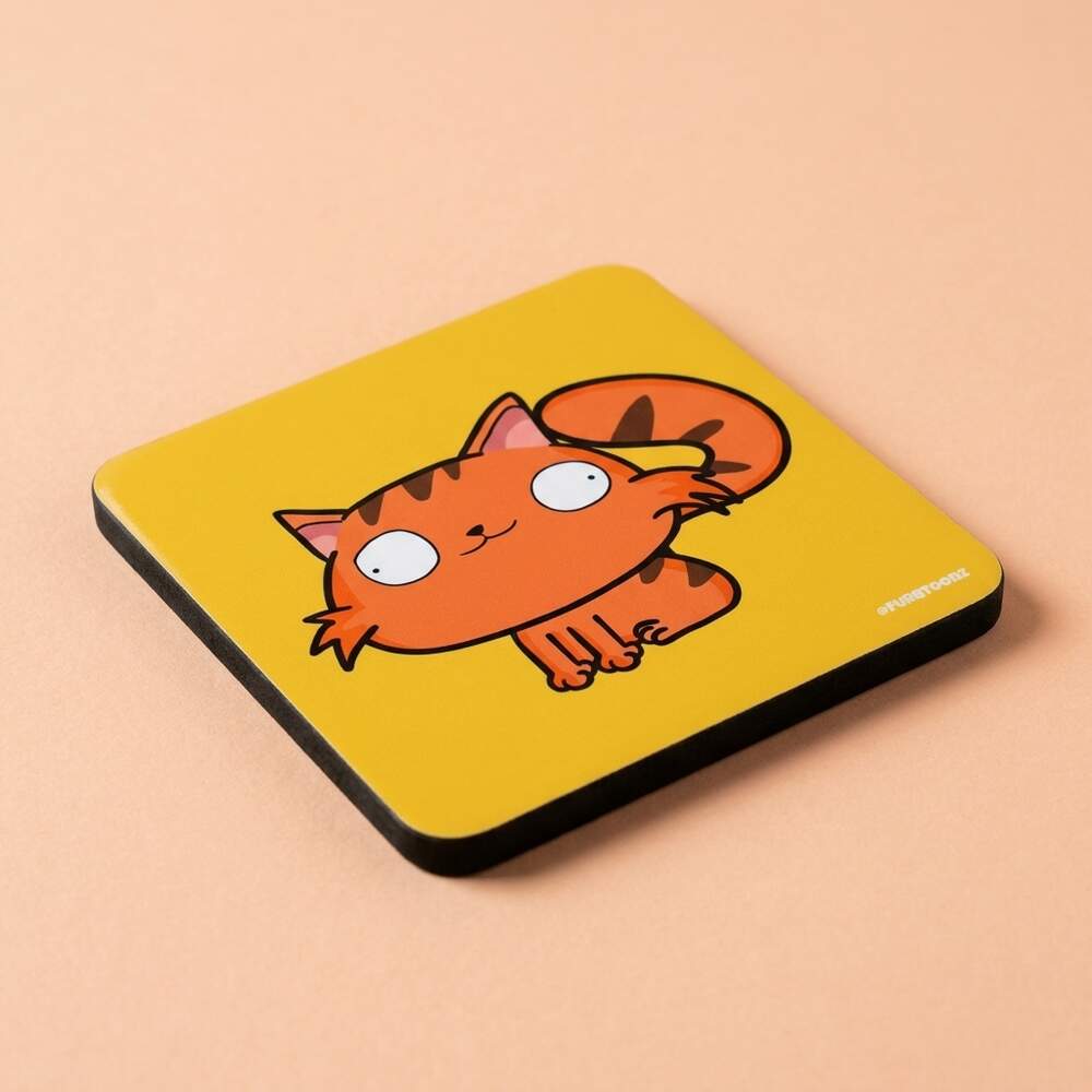 Martin the cat Coaster, In use