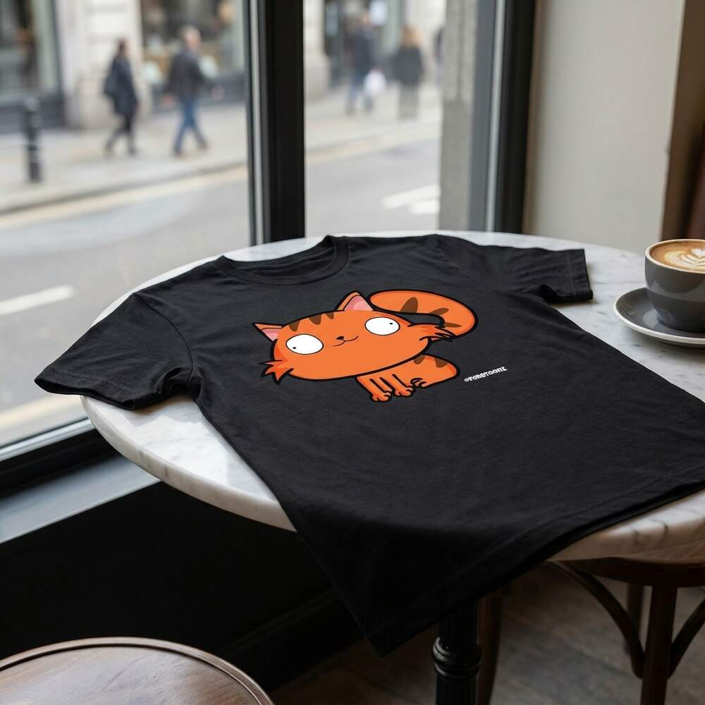 Martin The Cat · T-shirt, Front, Black