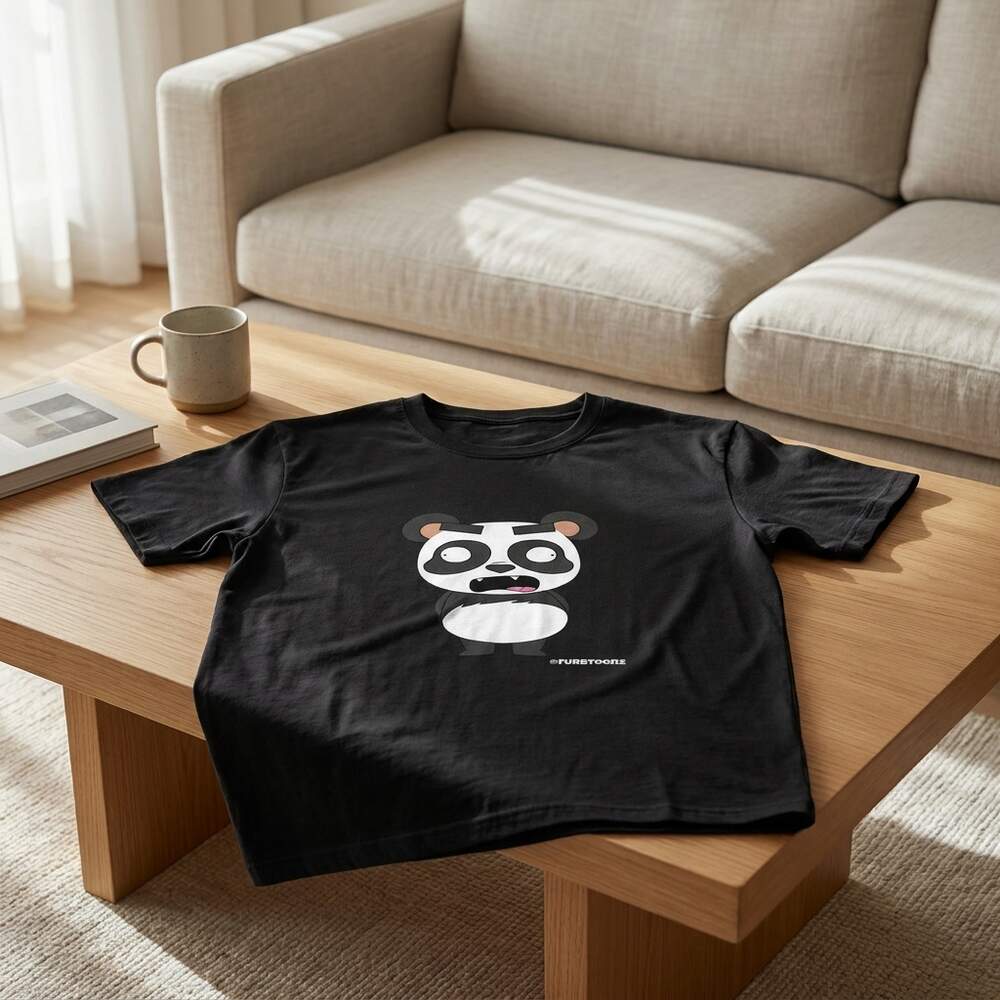 Percy Panda · T-shirt, In use, Black