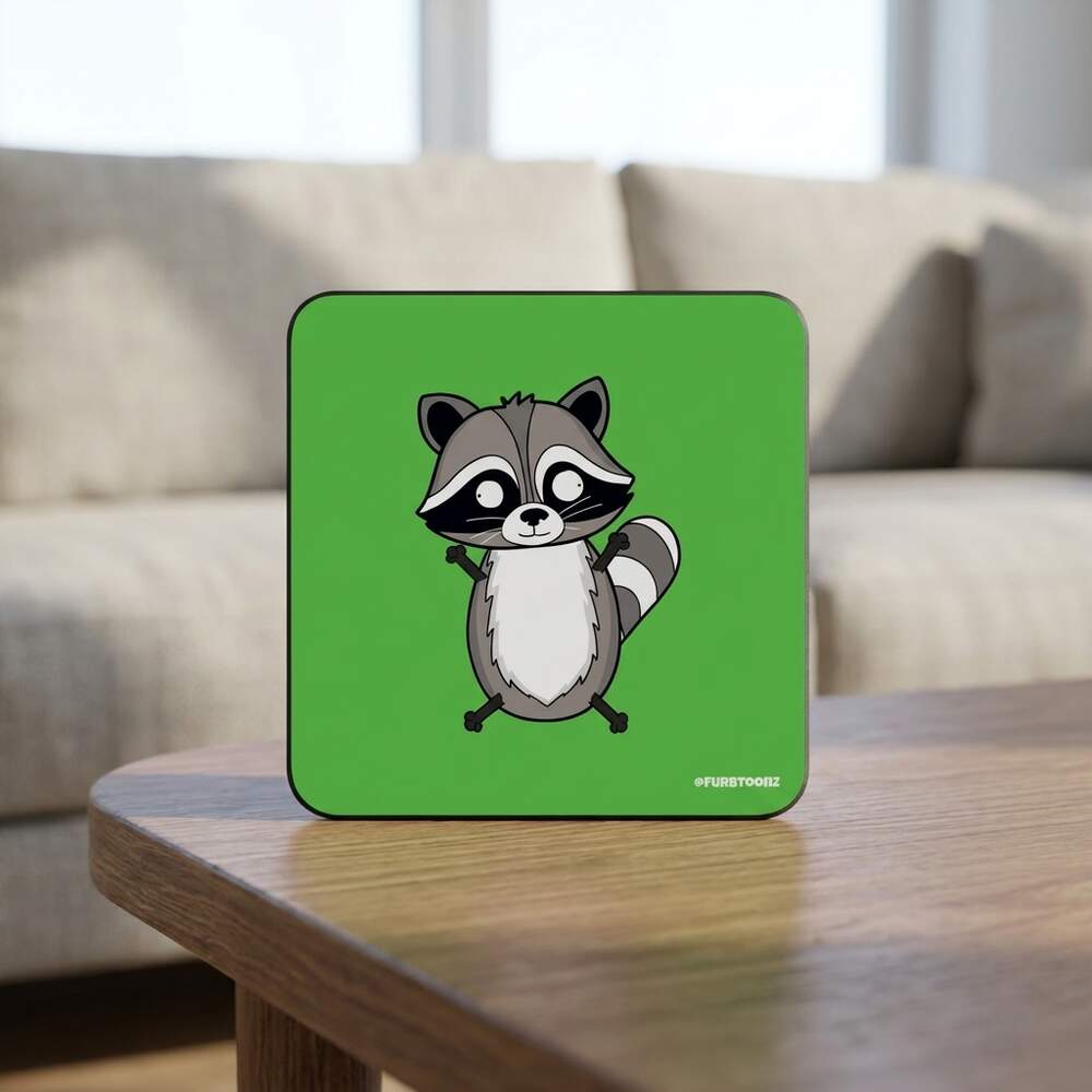 Reggie Racoon · Coaster, Front