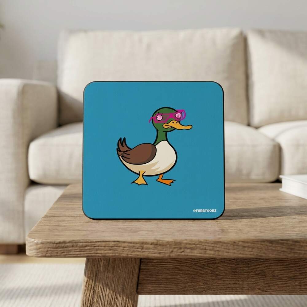 Techno duck · Coaster, Front