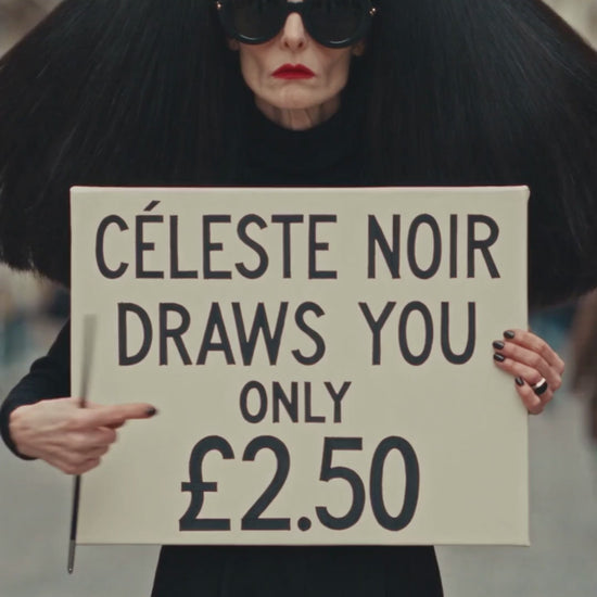 Street artist offer with Céleste Noir — example